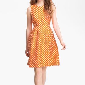 Kate Spade “Tallulah” Silk Gingham Dress
